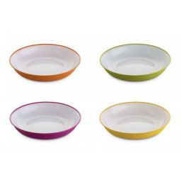 Набір тарілок Omada SANALIVING Soup Plate Set 4x Plate 20xh4cm білий