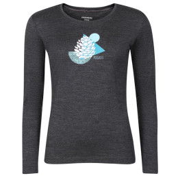 Жіноча функціональна футболка Progress Hela "Cone" сірий šedý melír