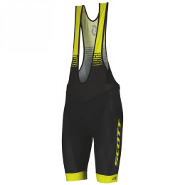 Чоловічі велосипедні шорти Scott Bibshorts M's RC Team ++ чорний/жовтий black/sulphur yellow