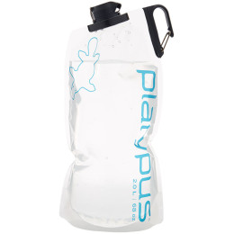 Lahev Platypus DuoLock Bottle, 2L světle modrá Platy Logo