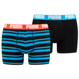 Чоловічі боксери Puma Heritage Stripe Boxer 2P кольоровий мікс