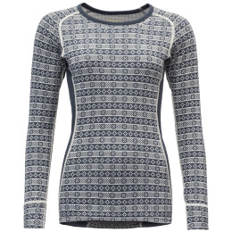 Dámské funkční triko Devold Alnes Woman Shirt černá/bílá Night