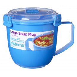 Hrnek Sistema Microwave Large Soup Mug Color modrá
