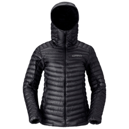 Жіноча пухова куртка Norrona trollveggen down800 super light Hood чорний Caviar Black