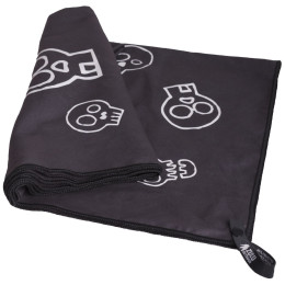 Рушник Zulu Light 85x150 см черепи чорний