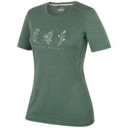 Жіноча футболка MOOA Merino Lyolite Bloom 150 Short зелений green