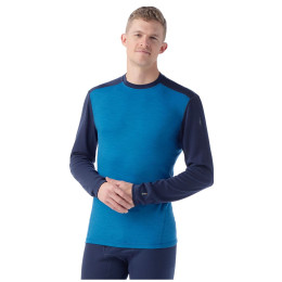 Чоловіча функціональна футболка Smartwool M Classic Thermal Merino Base Layer Crew Boxed синій/блакитний nival blue-deep navy