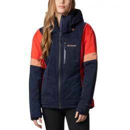 Жіноча куртка Columbia Snow Diva Insulated Jack синій/червоний DarkNocturnalBoldOrangeNovaPink
