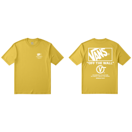 Чоловіча футболка Vans Stacked Hi SS Tee жовтий Dusty Gold