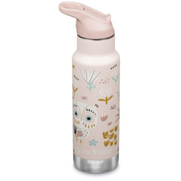 Дитячий термос Klean Kanteen Insulated Kid Classic Narrow 12oz (w/Flip Seal Sport Cap) бежевий owlet