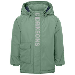 Дитяча зимова куртка Didriksons Talvi Kids Jkt 2 Dark Moss темно-зелений Dark Moss