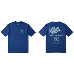 Чоловіча футболка Vans Stacked Hi SS Tee синій classic blue