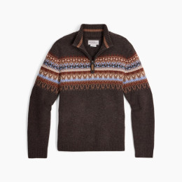 Чоловічий светр Royal Robins Arch Rock 1/4 Zip темно-коричневий Turkish Coffee Htr Kirkwood Pt