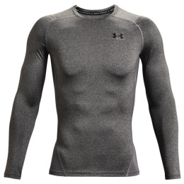 Чоловіча функціональна футболка Under Armour HG Armour Comp LS сірий CarbonHeather//Black