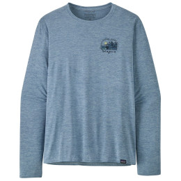 Чоловіча футболка Patagonia Cap Cool Daily Graphic Lands LS синій