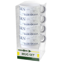 Набір кухлів Brunner Mug Set Blue Ocean білий/чорний