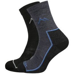 Шкарпетки MOOA Merino Mountain 2-pack кольоровий мікс Mix 1 (black,navy)