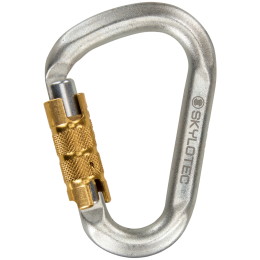 Карабін Skylotec Snappy Steel TG (triplex gate) світло-сірий No colour