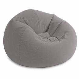 Надувне крісло Intex Beanless Bag Chair сірий