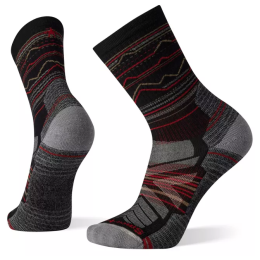 Шкарпетки Smartwool Hike Light Cushion Mountain Range Pattern Crew Socks чорний