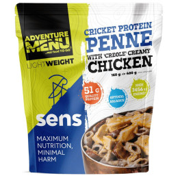 Готова їжа Adventure Menu Протеїнові макарони з цвіркунів з куркою в креольському вершковому соусі