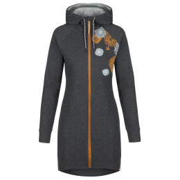 Жіноча толстовка Loap Ecara чорний/помаранчевий TapShoeOrangeMelange