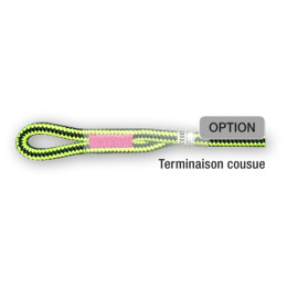 Арбористична мотузка Beal Ginkgo 12mm + 2x šit. oko 6m чорний/жовтий