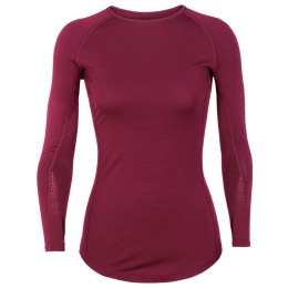 Жіноча функціональна футболка Icebreaker 200 Zone LS Crewe бордовий