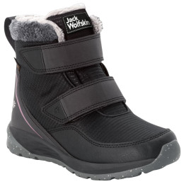 Дитячі черевики Jack Wolfskin Polar Wolf Texapore Mid Vc K чорний/рожевий phantom / pink