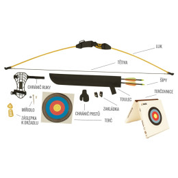 Розпакований набір для стрільби з лука в упаковці Yate Набір для стрільби з лука