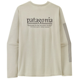 Чоловіча футболка Patagonia M's L/S Cap Cool Daily Shirt - Hut Tripper білий Dyno White