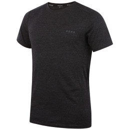 Чоловіча футболка MOOA MerinoSilk 160 short чорний black melange