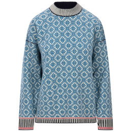 Жіночий светр Dale of Norway Langøy Fem Sweater синій/білий Arctic Blue Offwhite