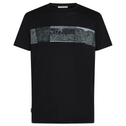 Чоловіча футболка Icebreaker Men Merino 150 Tech Lite SS Tee Elevation Line чорний Black