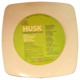 Talíř EcoSouLife Square Plate large natural