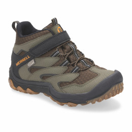 Dětské boty Merrell Chameleon 7 Mid A/C Waterproof hnědá dusty/olive