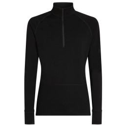 Чоловіча функціональна футболка Icebreaker Men Mer 200 ZoneKnit LS Half Zip чорний Black