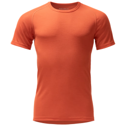 Чоловіча функціональна футболка Devold Adventure Merino 190 Tee Man помаранчевий Brick