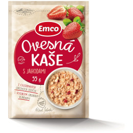 Каша Emco Вівсяна каша з полуницею, 55 г