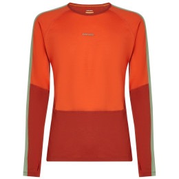 Чоловіча функціональна футболка Icebreaker Men Merino 200 Oasis+ LS Crewe помаранчевий Aga/Fer/Seag/Cb