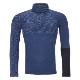Чоловіча футболка Ortovox Merino Competition Zip Neck M синій Nightblueblend