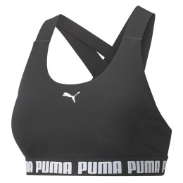 Спортивний бюстгальтер Puma Mid Impact Feel it Bra чорний/білий