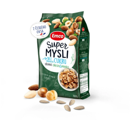 Müsli Emco Супер мюслі без цукру з горіхами та мигдалем, 500 г