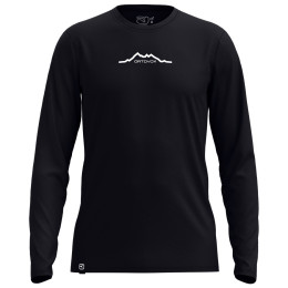 Чоловіча футболка Ortovox 150 Cool Mountain Long sleeve чорний Black Raven
