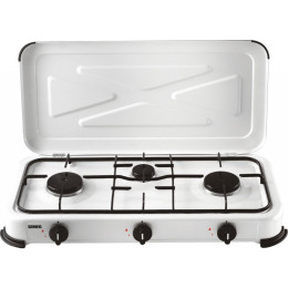 Кемпінгова плита Gimeg Tříplotýnkový plynový vařič білий