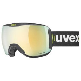 Лижна маска Uvex Downhill 2100 CV Race чорний BLACK SL/GOLD-GREEN S2