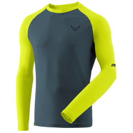 Чоловіча функціональна футболка Dynafit Alpine Pro M L/S Tee синій/жовтий 5A31 - ultra yellow/0720