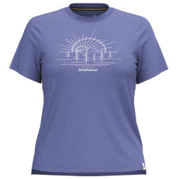 Жіноча футболка Smartwool Mountain Sol Short Sleeve Graphic Tee синій nightfall blue