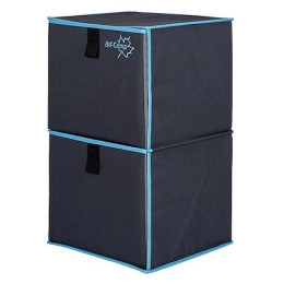 Skříňka Bo-Camp Folding Cupboard 2 šedá/modrá Anthracite