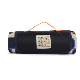 Ковдра для пікніка Regatta Orla Kiely Printed Picnic Blanket синій/помаранчевий Giant Square Flower Orange